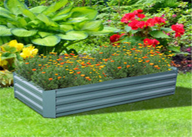 Porcellana Colore su misura 600*600*300mm sollevato dei letti del giardino galvanizzato acciaio per la verdura fornitore